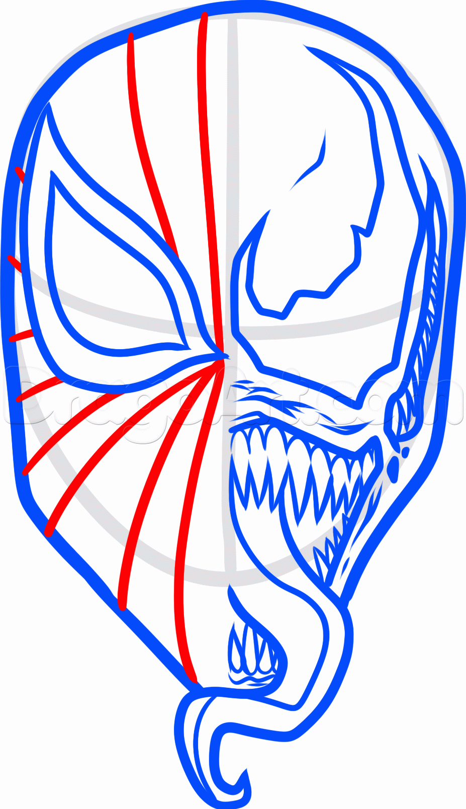 927x1608 How To Draw Spiderman And Venom, Step