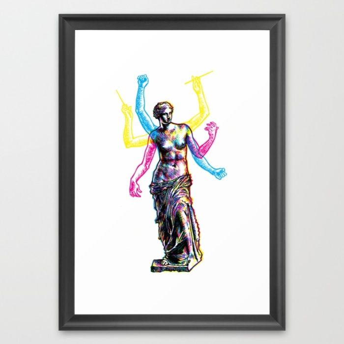 700x700 venus de milo is made of rock framed art print graphics
