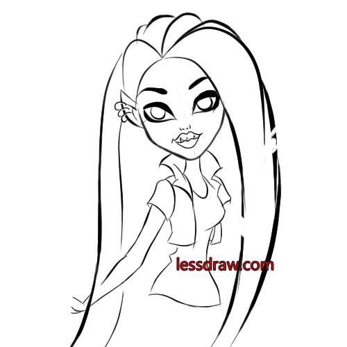 500x500 How To Draw Venus From Monster High With A Pencil