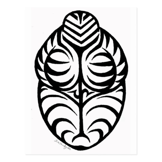 540x540 Willendorf Venus Pen Ink Drawing Lisa Humbyrd Postcard