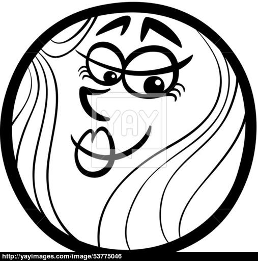 507x512 Venus Planet Cartoon Coloring