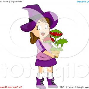 300x300 vector drawing of venus flytrap or dionaea muscipula with open