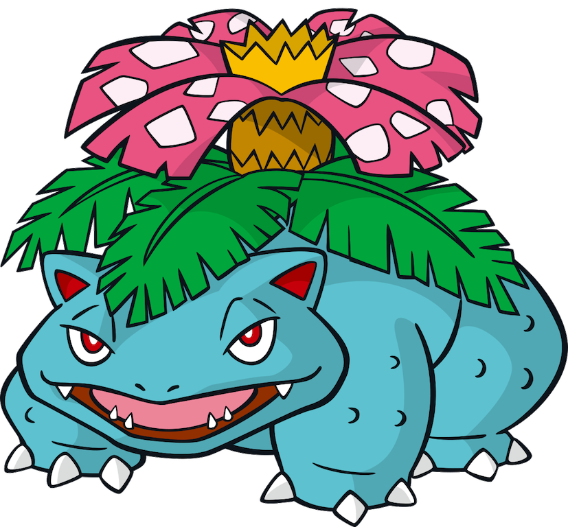 827x768 venusaur pokemon party pokemon venusaur, pokemon starters