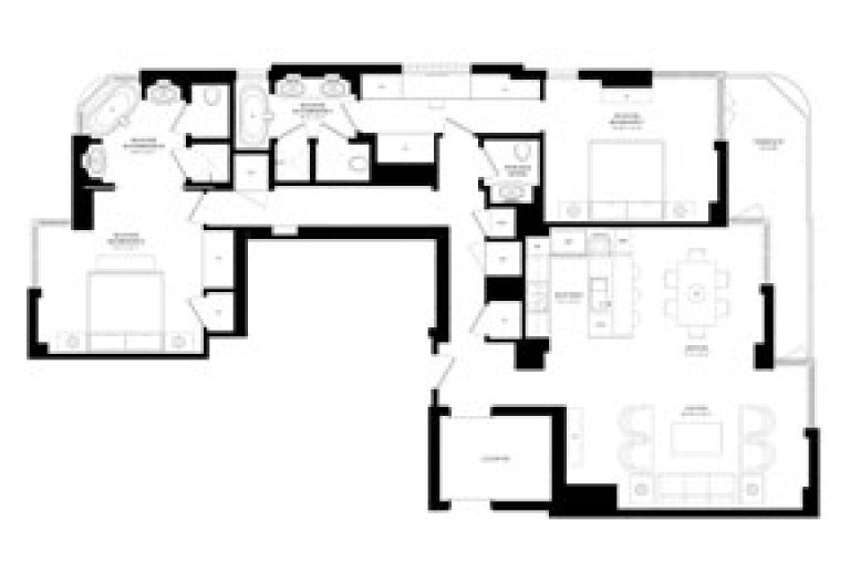 768x528 faena versailles classic floor plans, luxury oceanfront condos