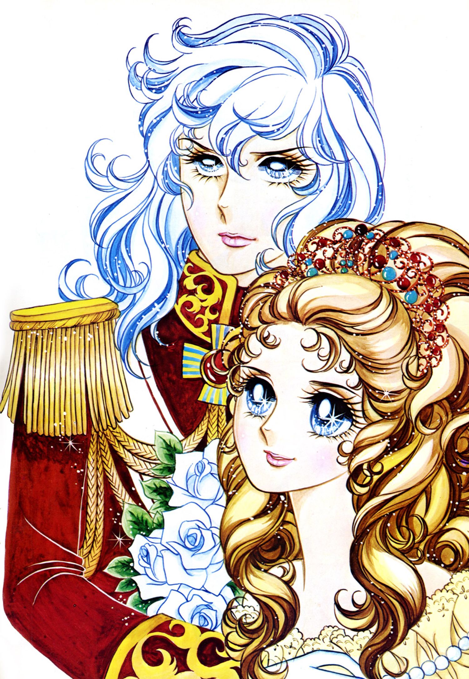 1500x2172 Oscar And Marie Antoinette From The Rose Of Versailles Manga
