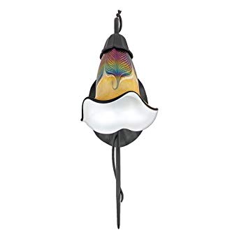342x342 Quoizel Versailles With Curled Feather Glass, Inch