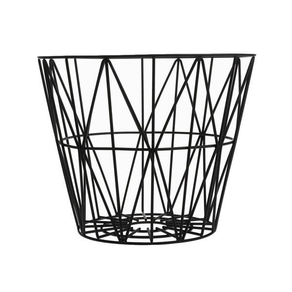 600x600 Wire Basket In Black