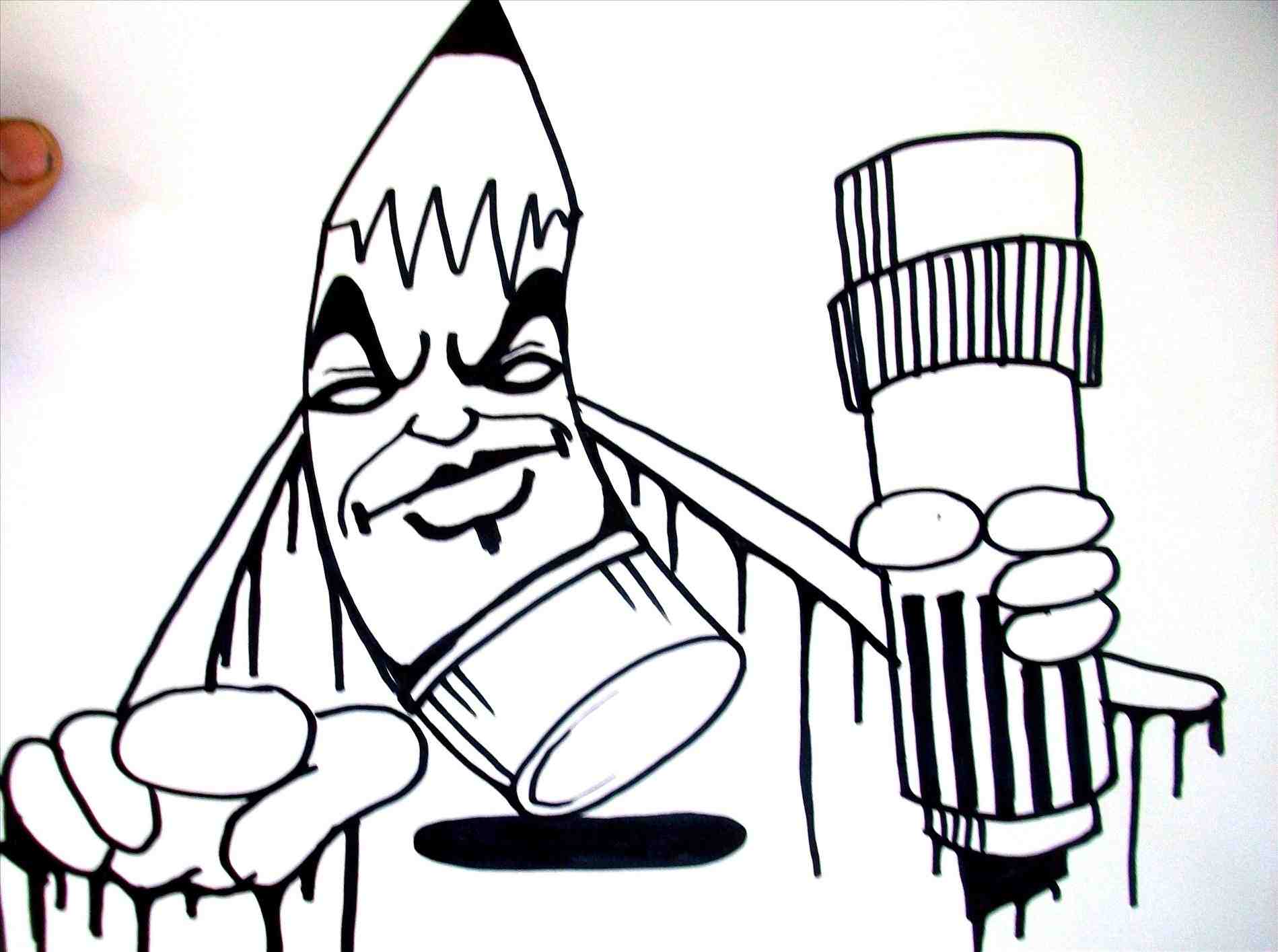 1899x1415 Of Graffiti Paper Very Cool And Easy Characters How To Draw A Cool