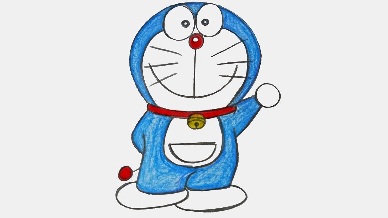 1280x720 How To Draw Doraemon Step