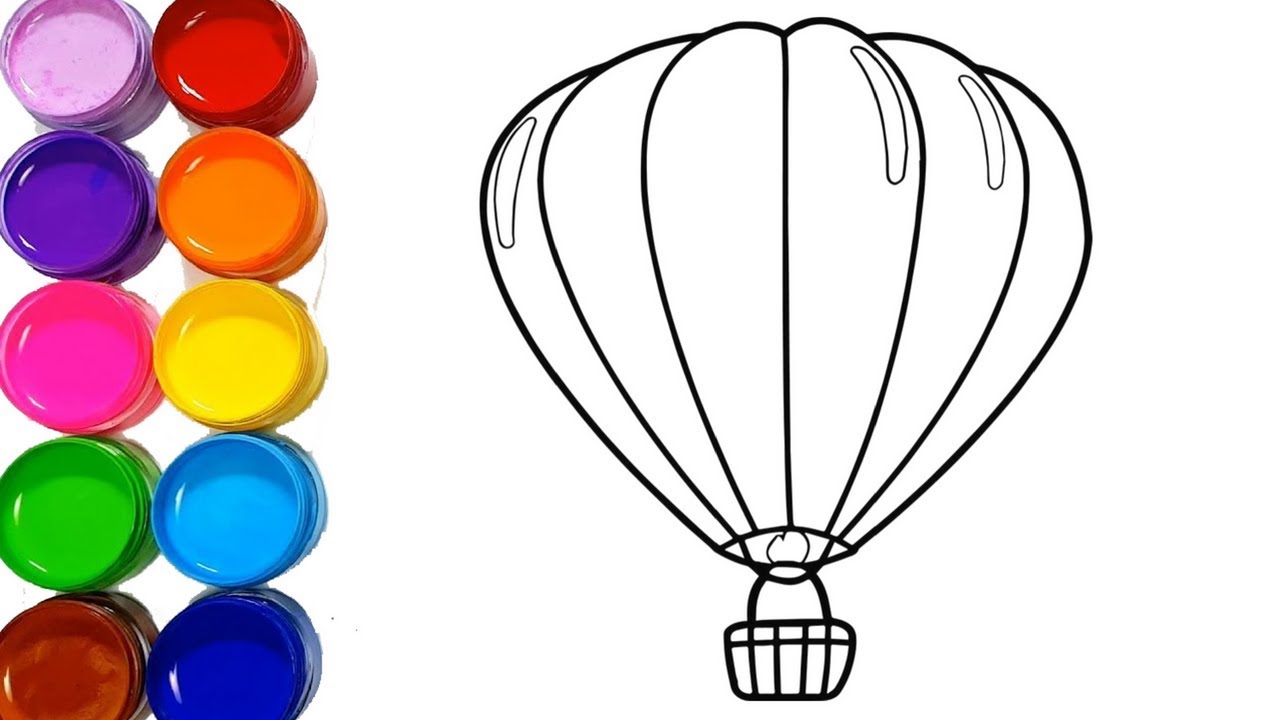 1280x720 Parachute Drawing Very Easy Step