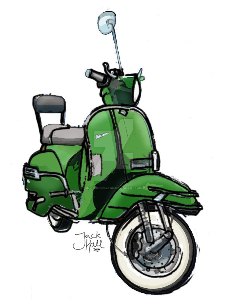 777x1029 Vespa Drawing