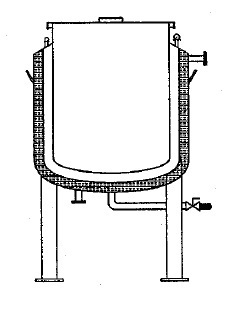 230x310 steam heated ss jacketed vessel