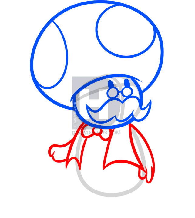 643x720 How To Draw Toadsworth, Step