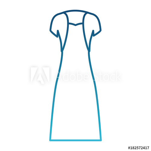 500x500 Female Clothes With Strapless Dress And Vest In Degraded Blue