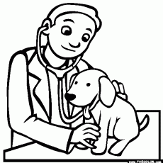230x230 Classy Idea Veterinarian Coloring