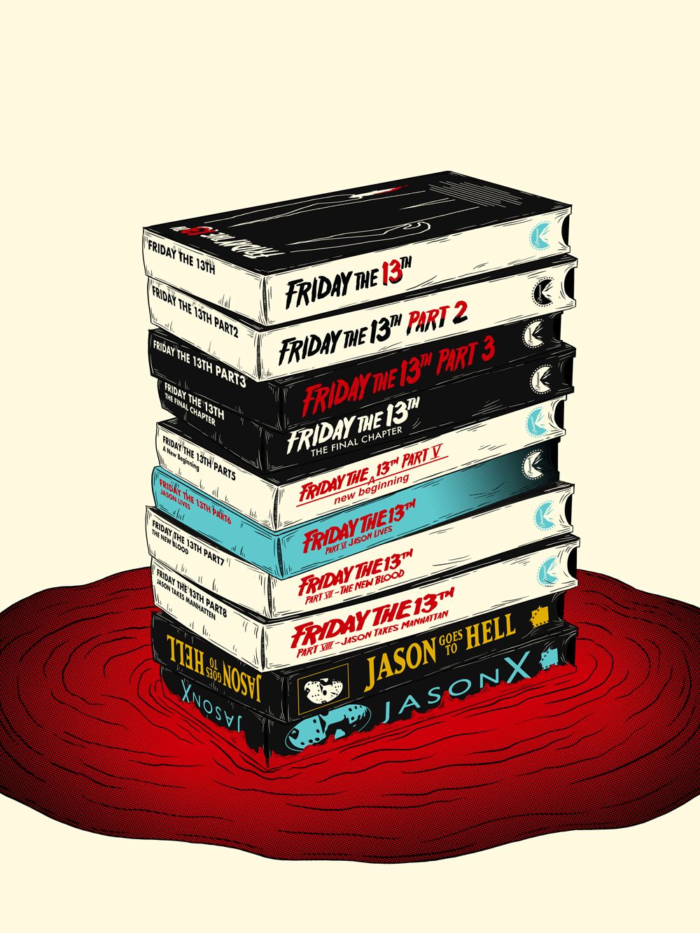 1000x1333 oc friday the vhs collection