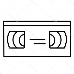 300x300 Stock Illustration Simple Handmade Drawing Cassette Tape Shopatcloth
