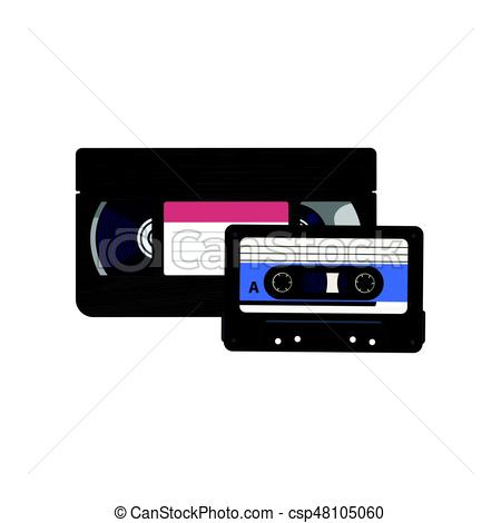 450x470 video and audio cassettes, vhs and audiotape from clip art