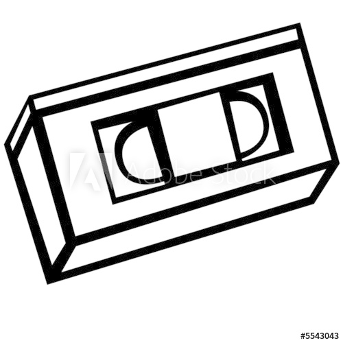 500x500 Vhs Video Cassette Tape
