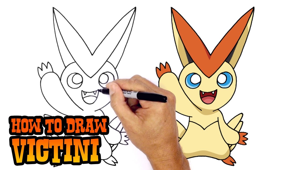 1280x720 how to draw pokemon victini