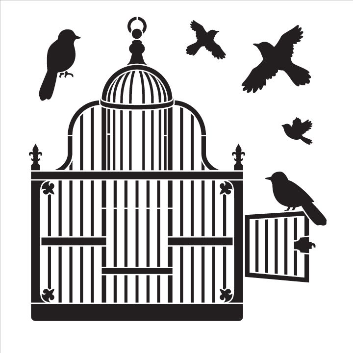 720x720 Victorian Birdcage With Birds