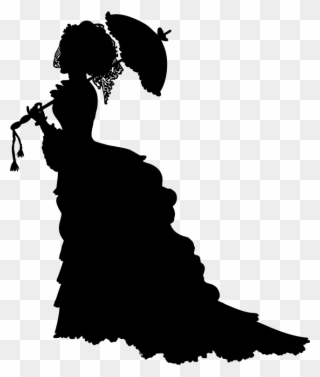 320x377 Silhouette Victorian Era Drawing Line Art