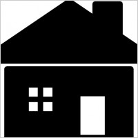 200x200 Victorian House Drawing Clip