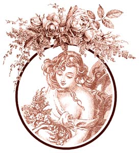 274x300 Elegant Victorian Lady Card