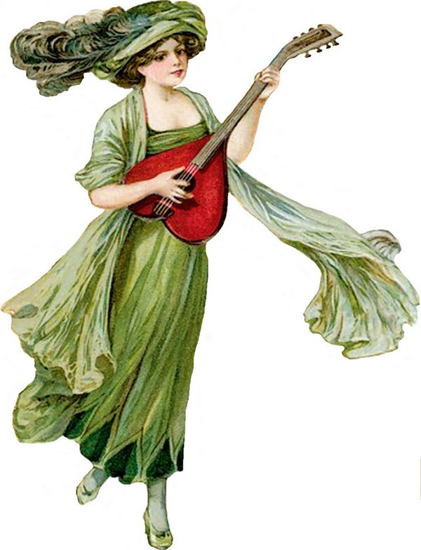 600x783 Tube Femme Victorian Library Vintage Scrapbook, Vintage Ladies