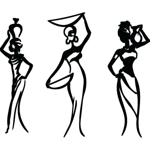 500x500 african woman drawing image african american female drawing