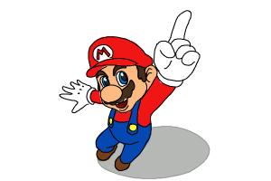300x200 How To Draw Mario Step
