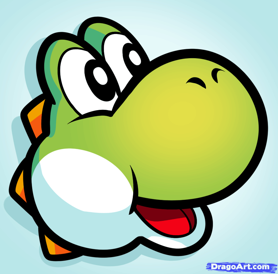 915x903 How To Draw Yoshi Easy, Step