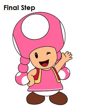 300x388 Toadette Drawing Final Art Drawings, Cartoon Drawing Tutorial