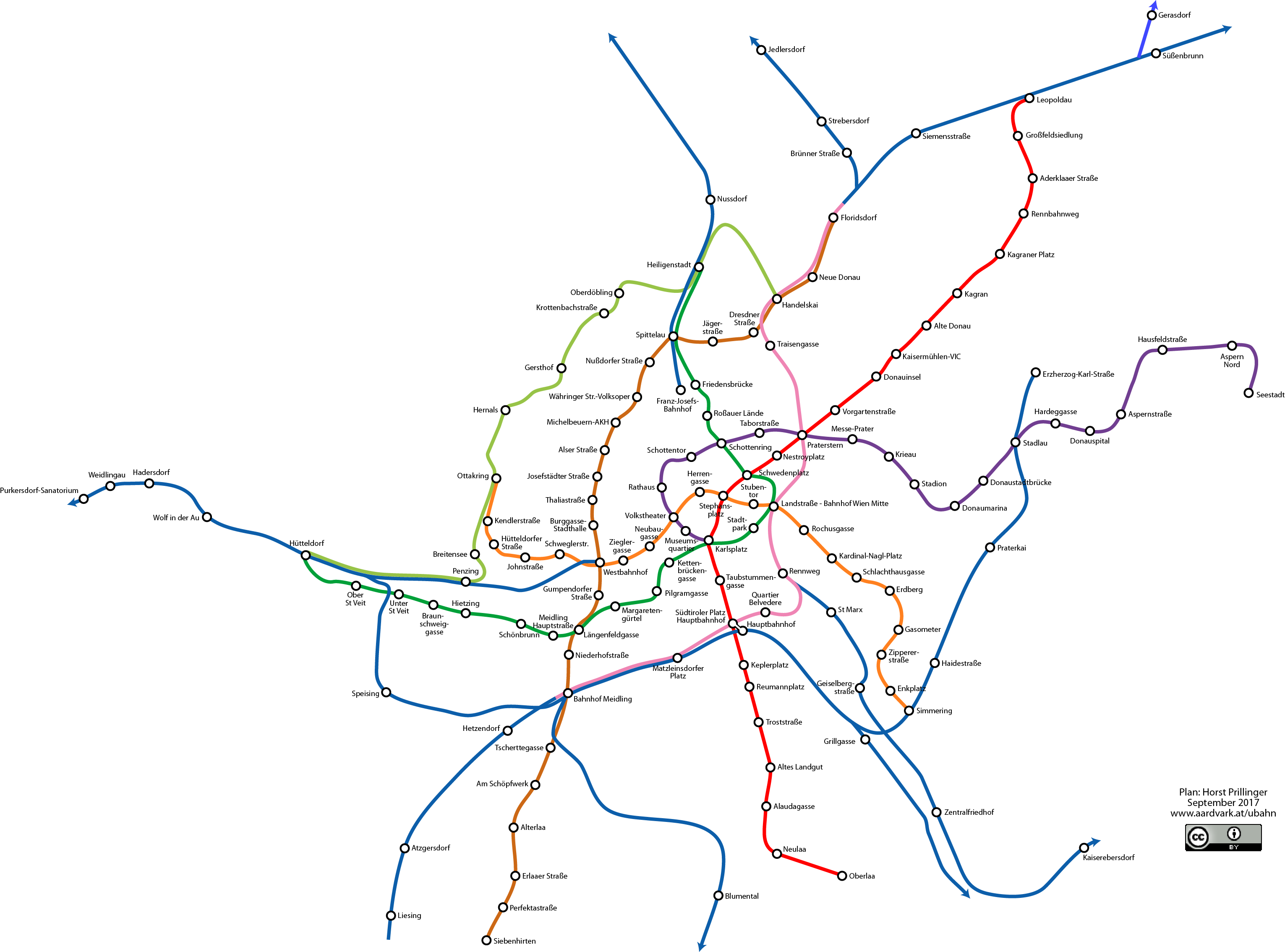 3062x2269 geographically correct network map subway and rapid transit vienna