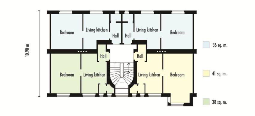 850x389 Re Drawing Of Bebel Hofeast Westapartment Types, Vienna Download