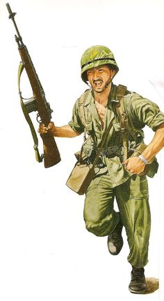 Vietnam Soldier Drawing