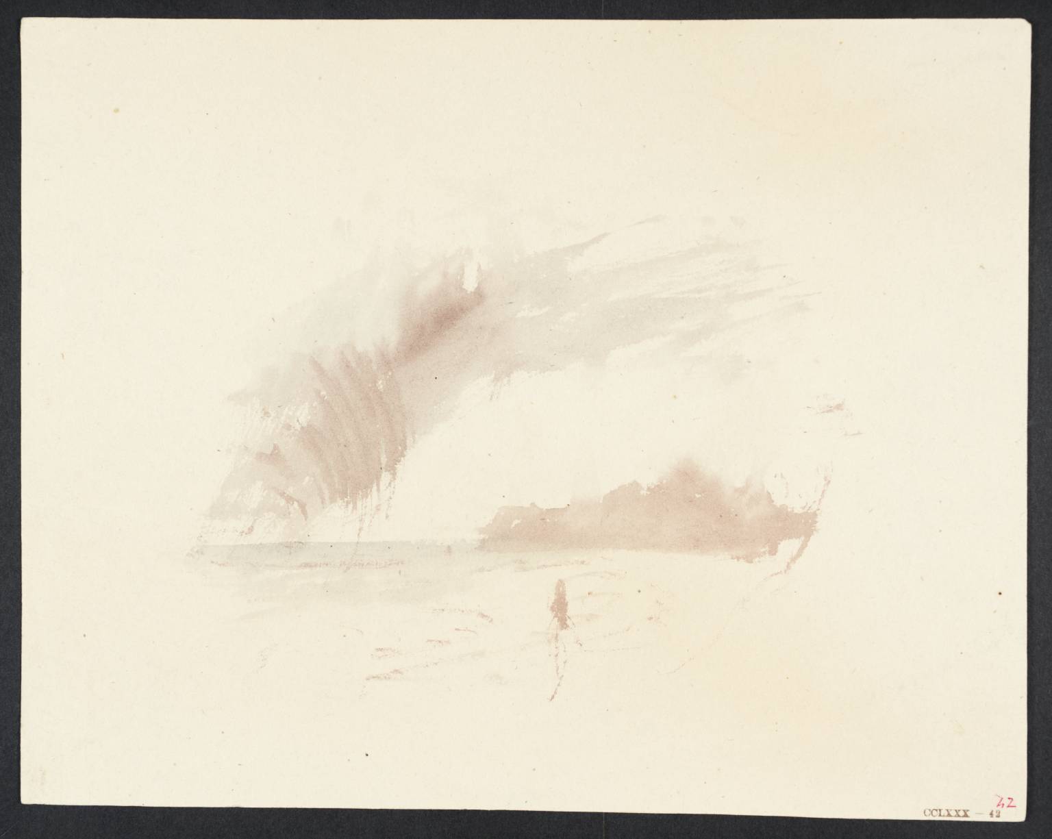 1536x1225 vignette study of beach, headland and solitary figure study