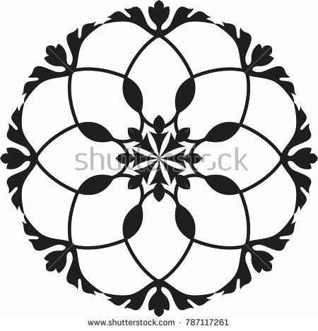 450x469 vignette floral circle design of bluecloud floral, vignettes