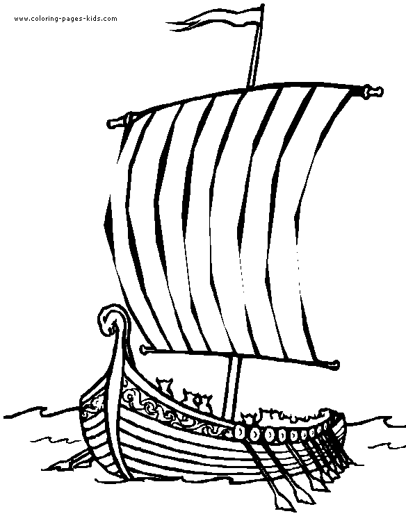 Viking Boat Drawing