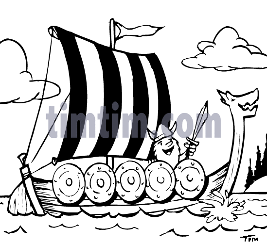 549x501 Free Drawing Of A Viking Ship Bw From The Category Boat Sail