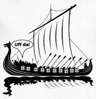 190x195 Uff Da Funny Viking Dragon Ship Men's V Neck T Shirt Spreadshirt