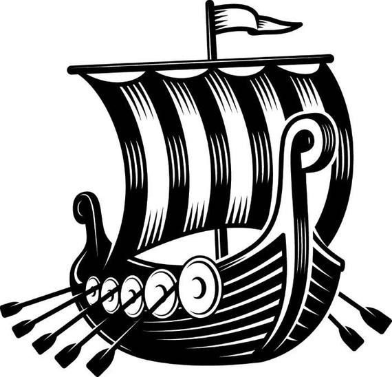570x548 viking ship norway sail sailing nautical norseman warrior etsy