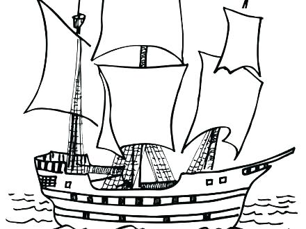 440x330 Viking Boat Coloring
