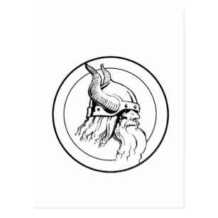 307x307 Viking Drawings Postcards Zazzle