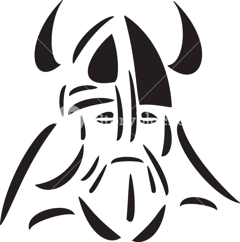 992x1000 Face Of Vikings Man With Helmet Royalty Free Stock Image