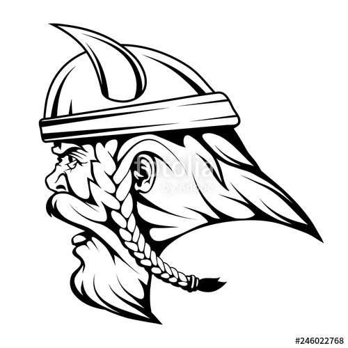 Viking Face Drawing | Free download on ClipArtMag
