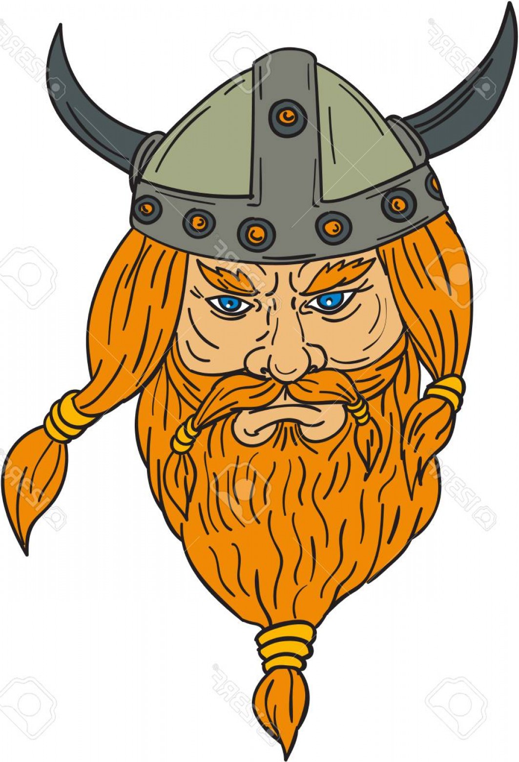 1063x1560 Photostock Vector Drawing Sketch Style Illustration Of A Norseman