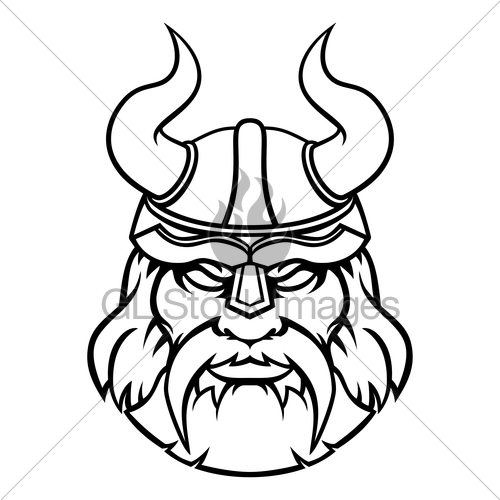500x500 Warrior Viking Sports Character Mascot Gl Stock Images