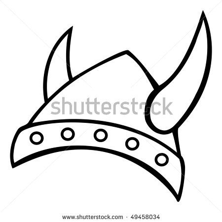 450x450 Viking Helmet Cartoon I Bleed Purple Outline Illustration