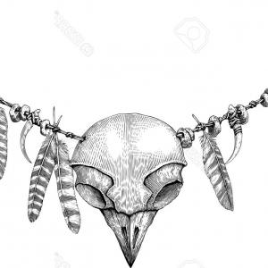 300x300 Owl Red Viking Helmet Horns Neckerchief Catchsplace